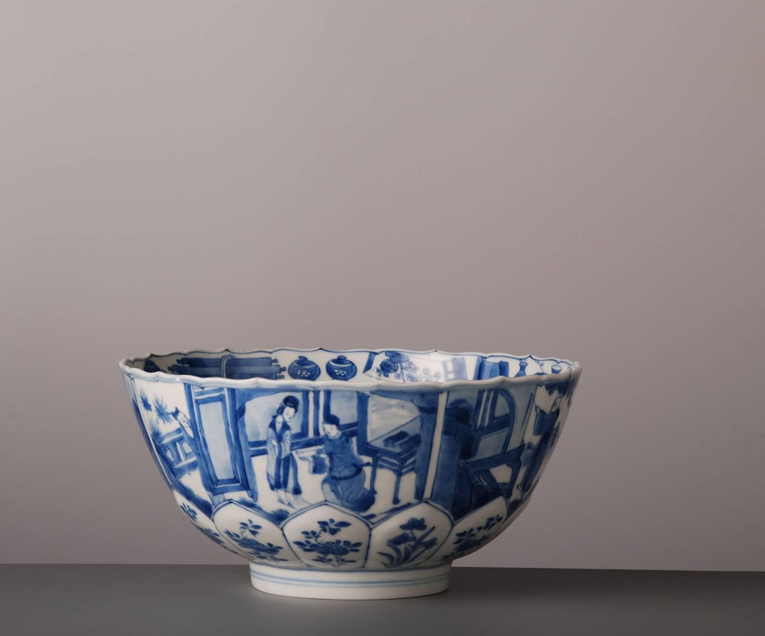 blue and white china bowl