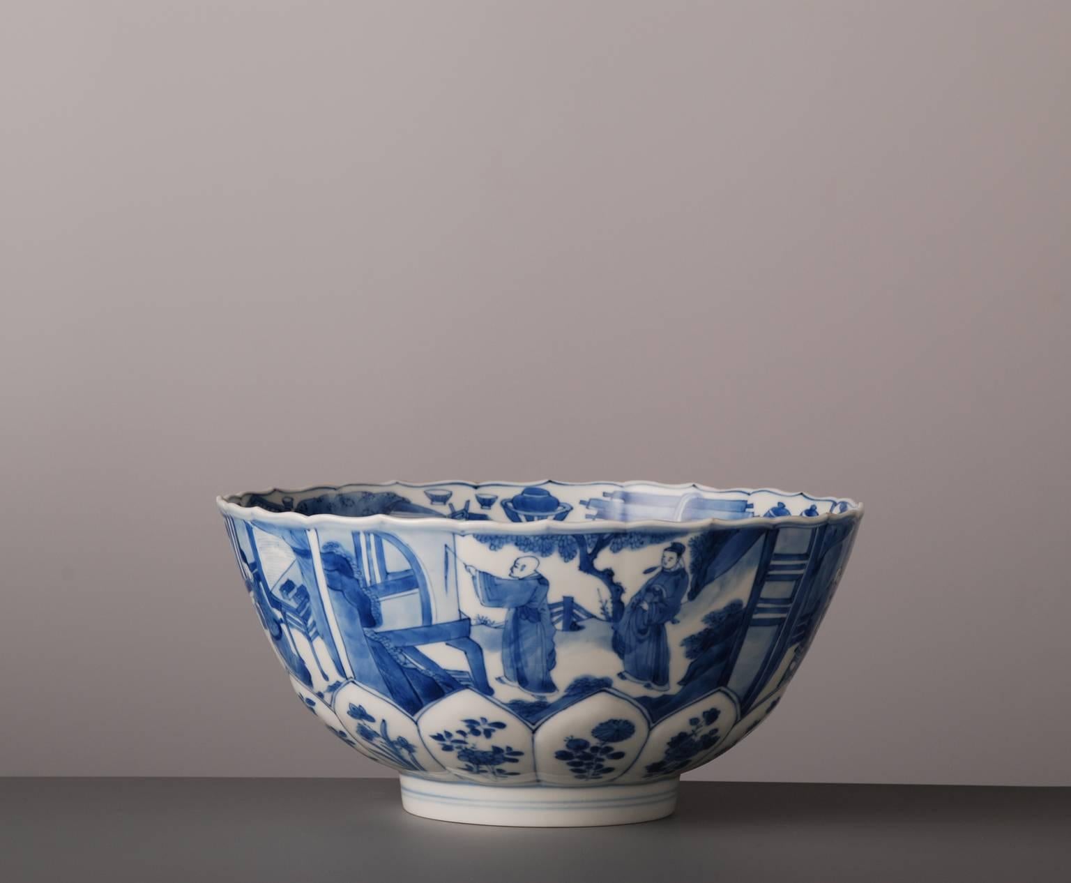 chinese bowls blue and white