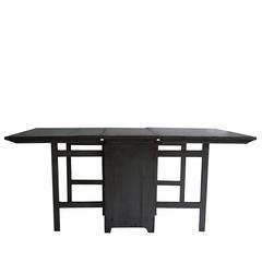 19th Century Swedish Drop-Leaf Wooden Table 5