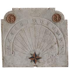 19th Century French Cadran Solaire Sundial in Marble