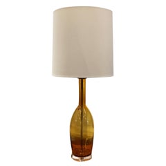 Mid-Century Modern Pair of Murano Glass Lamps by Balboa