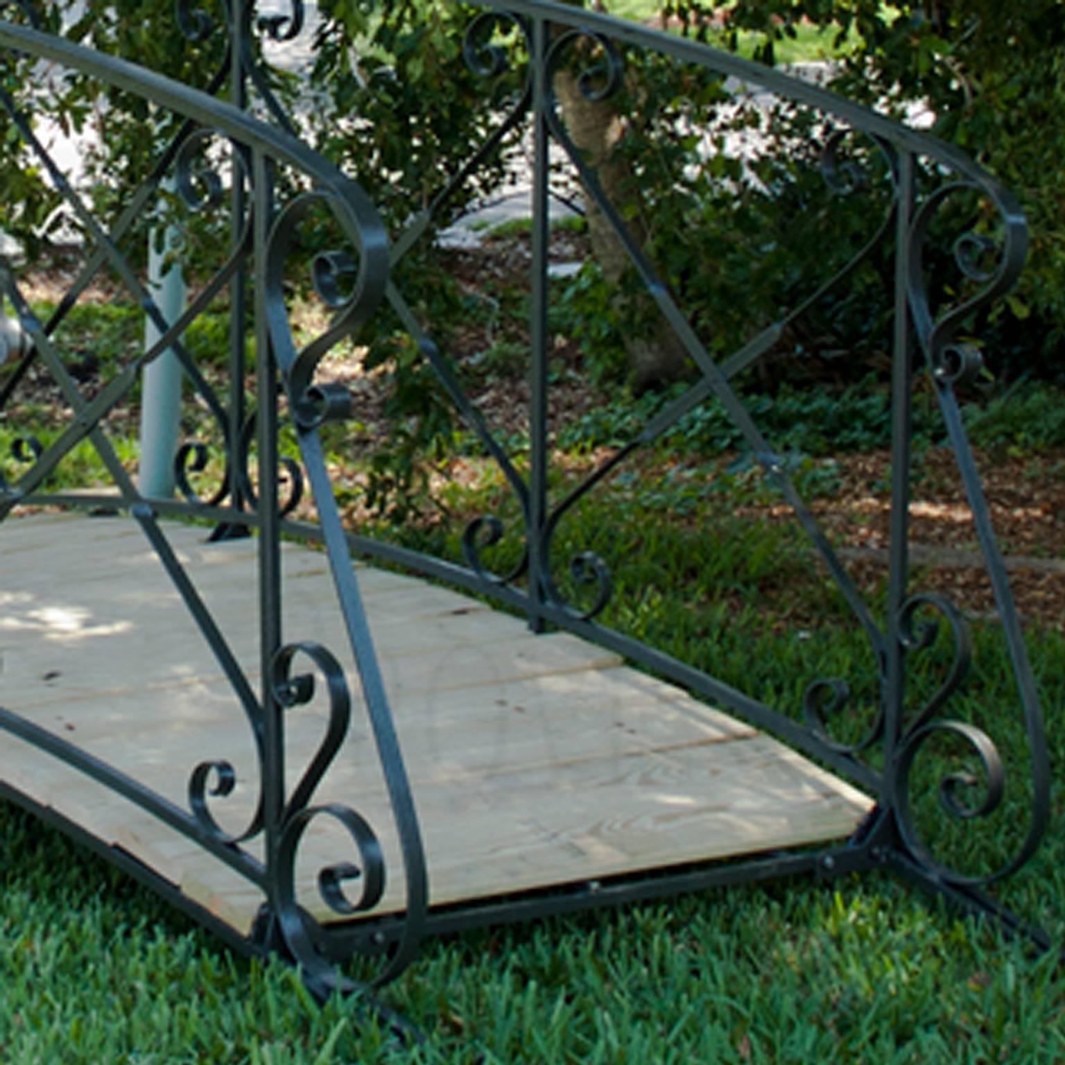 concrete garden bridge