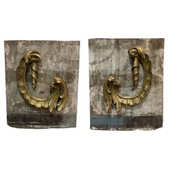 Giltwood Wall-mounted Sculptures