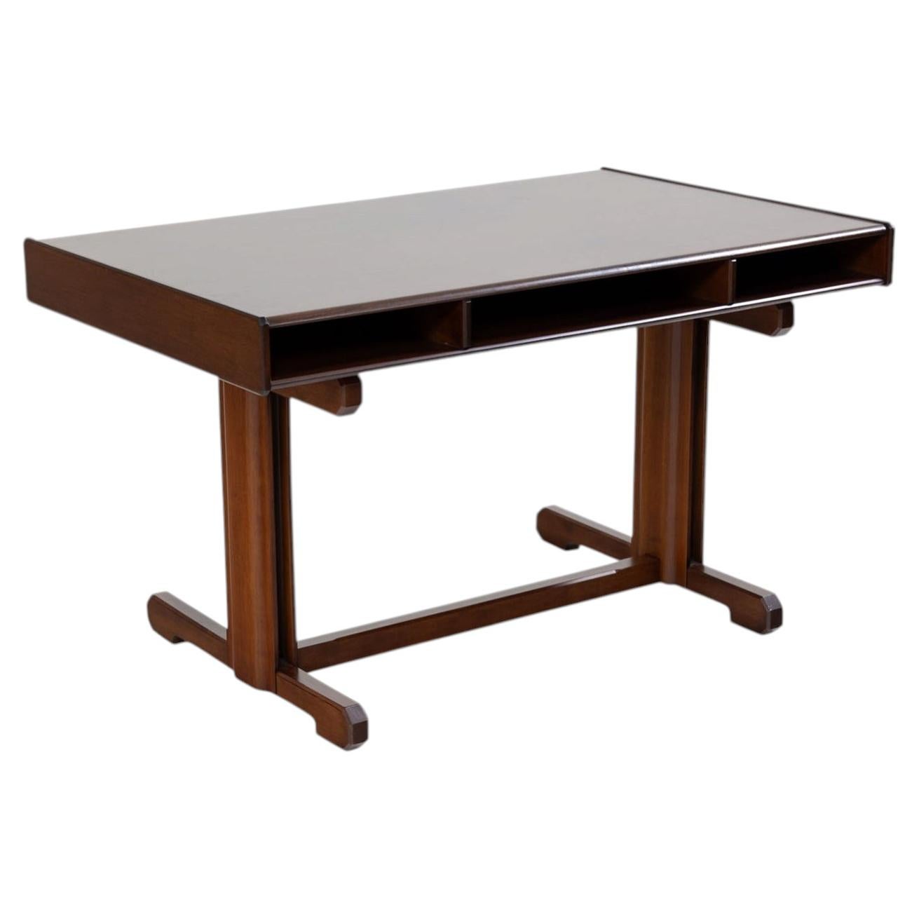 Mid-Century Modern Writing Table in Brazilian Rosewood, Italy, 1950s For Sale