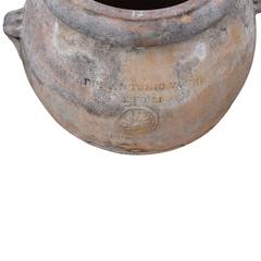 Pair of Antique Italian Terra Cotta Orci Garden Planters