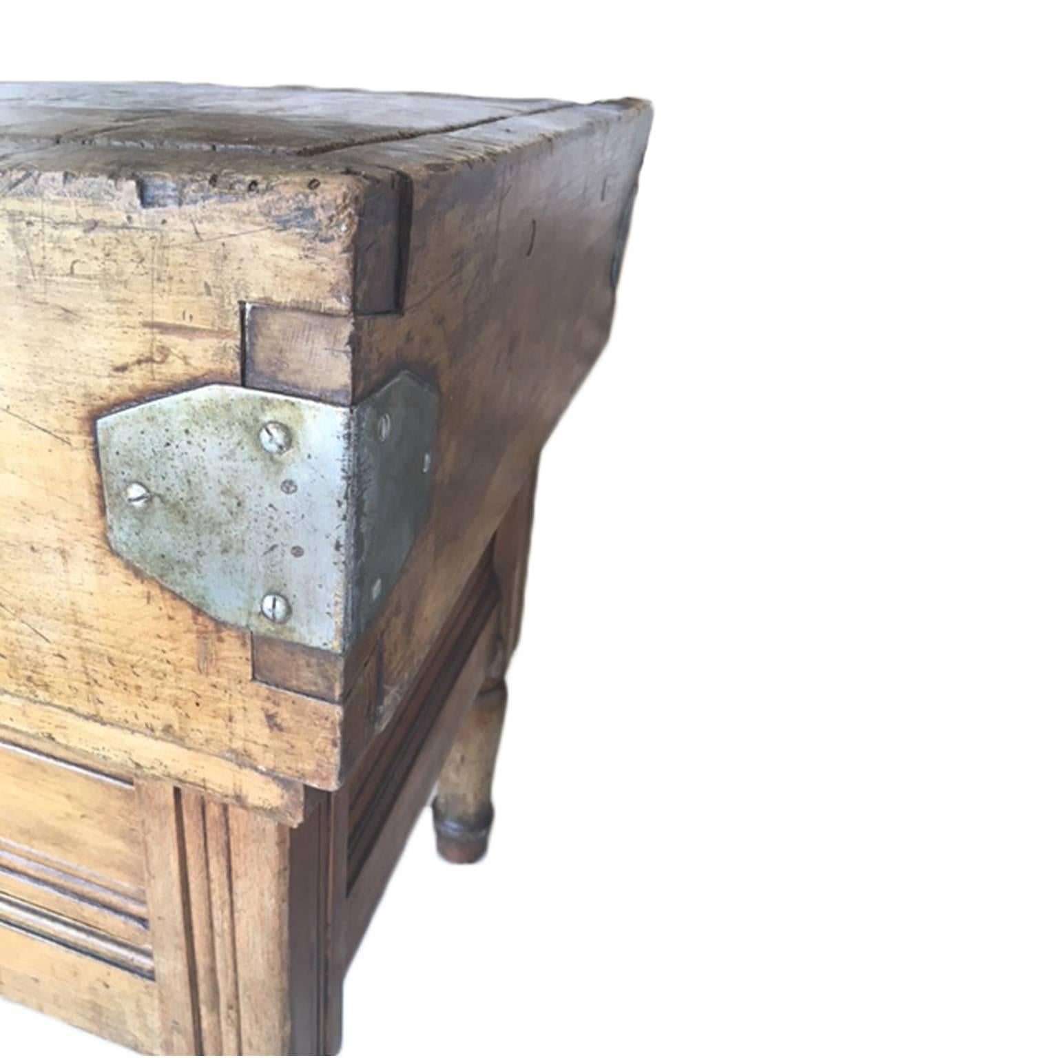 Belgian 19th Century Butcher Block