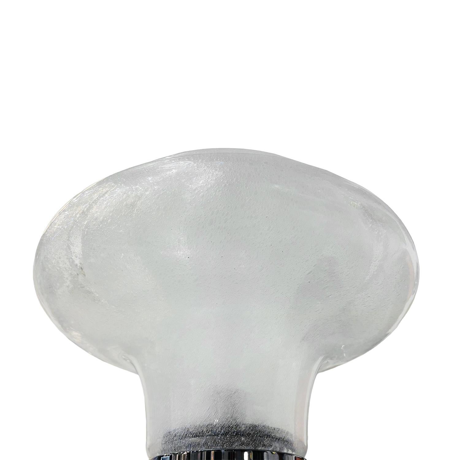 Lampe de table en verre Murano Lotus Mazzega italien du 20e siècle par Carlo Nason en vente 3