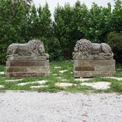 20th Century Pair of Canova Lions