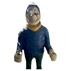 Vintage Hand-Painted Garden Gnomes Set, Cast Concrete, France, 1960