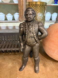 Waynesboro George Washington Figural fire log with Grate, Circa 1890