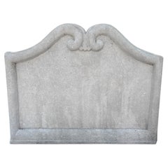 Scrolled Limestone Handcarved Relievo Relief