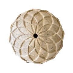 Italian Pine Cone Finial in Carved Limestone