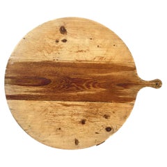 Antique Round Wooden Cutting Board