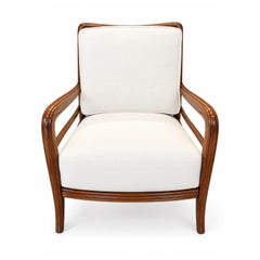 20th Century Italian Pair of Cherrywood Armchairs by Paolo Buffa