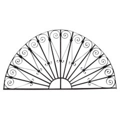 Mid-20th Century Reclaimed French Wrought Iron Overdoor Arch