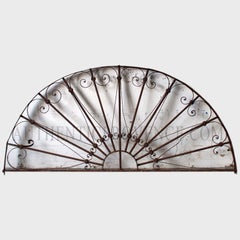 Mid-20th Century Reclaimed French Wrought Iron Overdoor Arch, Saint Vallier