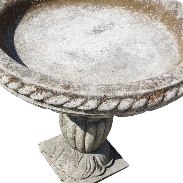 19th century antique italian bird bath basin in limestone 19th century antique italian bird bath basin in limestone