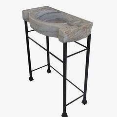 19th Century Antique Carrara Marble Basin