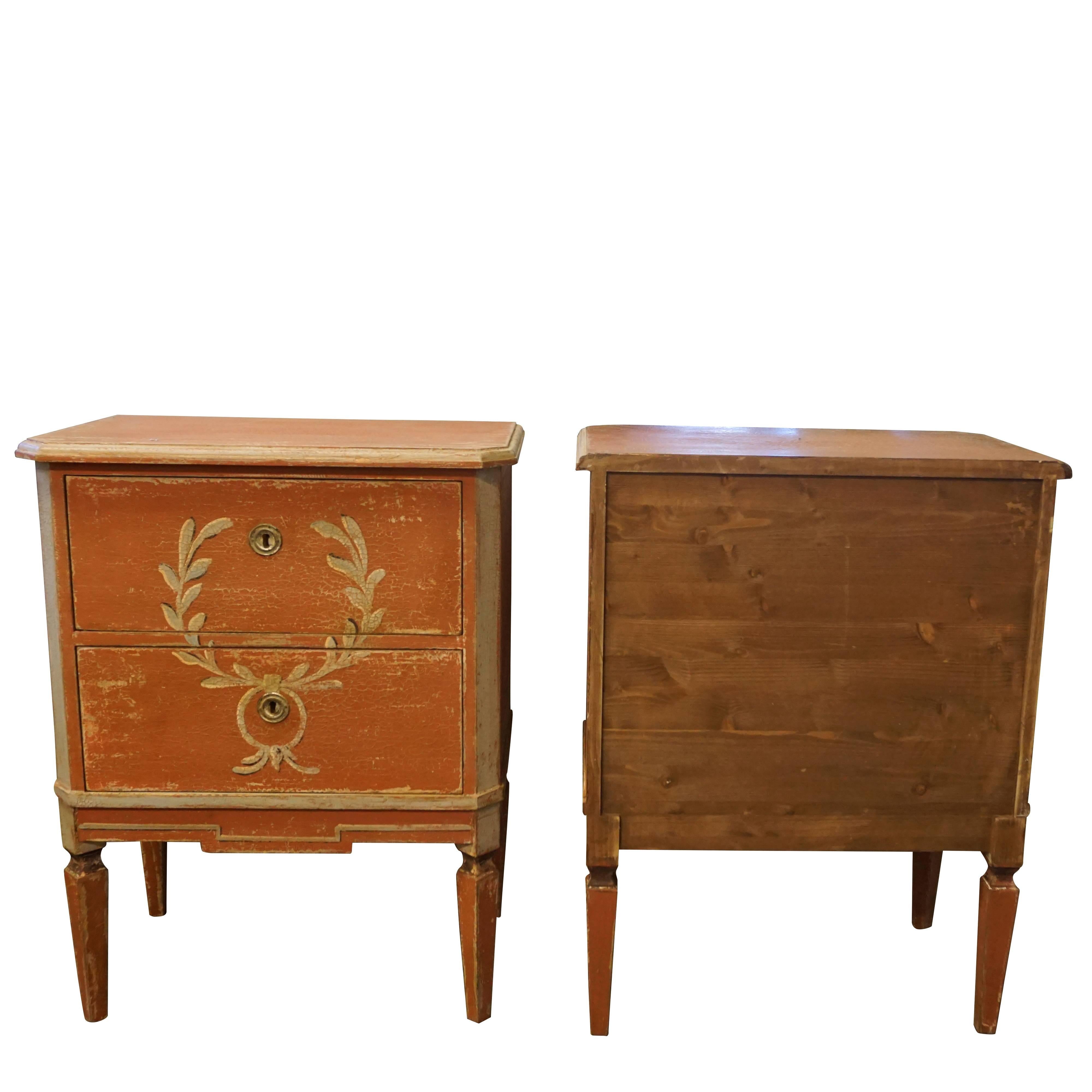 19th Century Pair of Small Gustavian Chests from Scandinavia In Good Condition In West Palm Beach, FL
