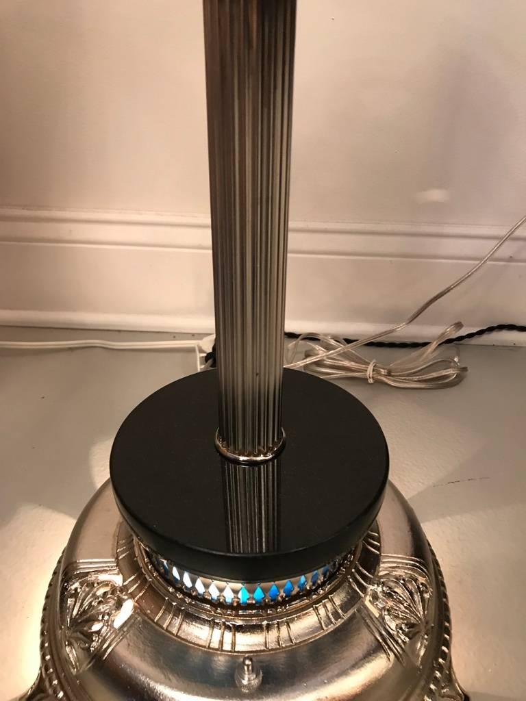 Art Deco Standing Ashtray with Illuminating Light For Sale at 1stDibs