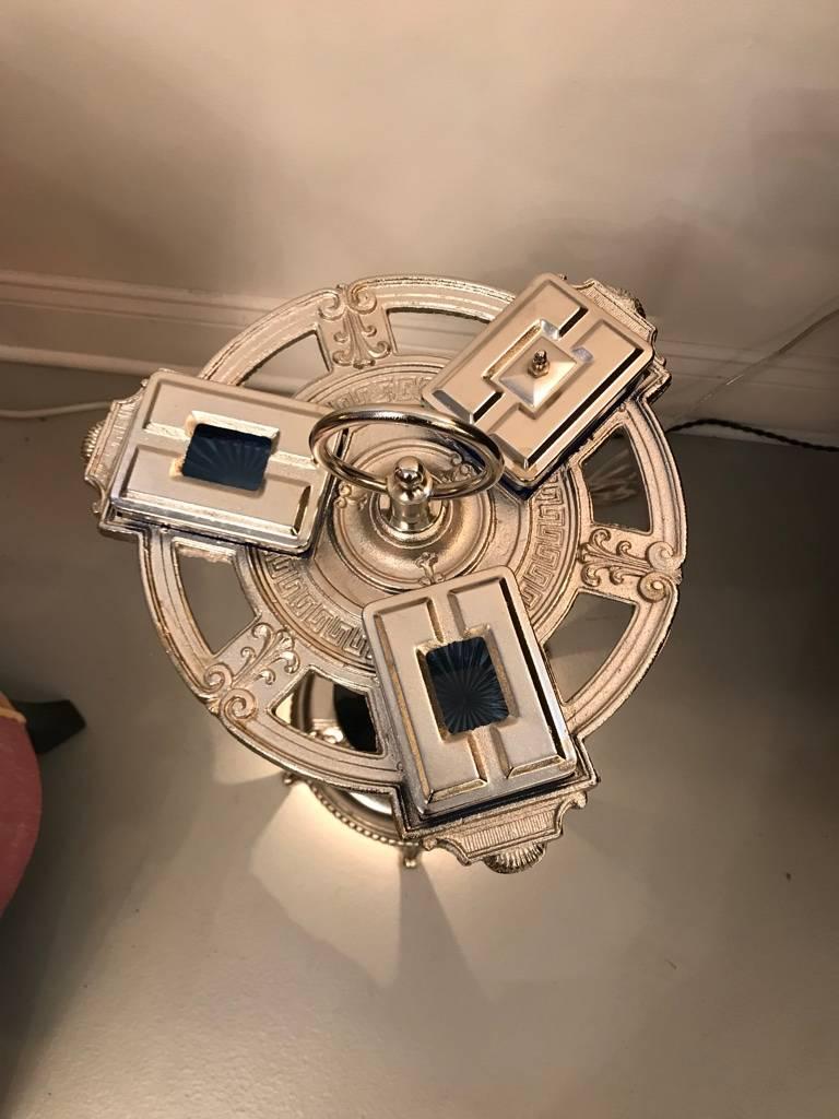 Art Deco Standing Ashtray with Illuminating Light In Excellent Condition In North Bergen, NJ