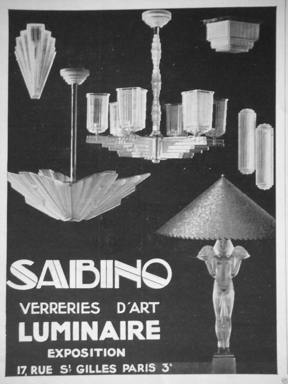 Grand French Art Deco Six-Panel Starburst Chandelier in the Manner of Sabino For Sale 3