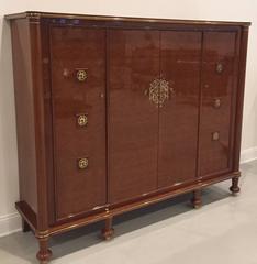 French Art Deco Signed Jules Leleu Cabinet