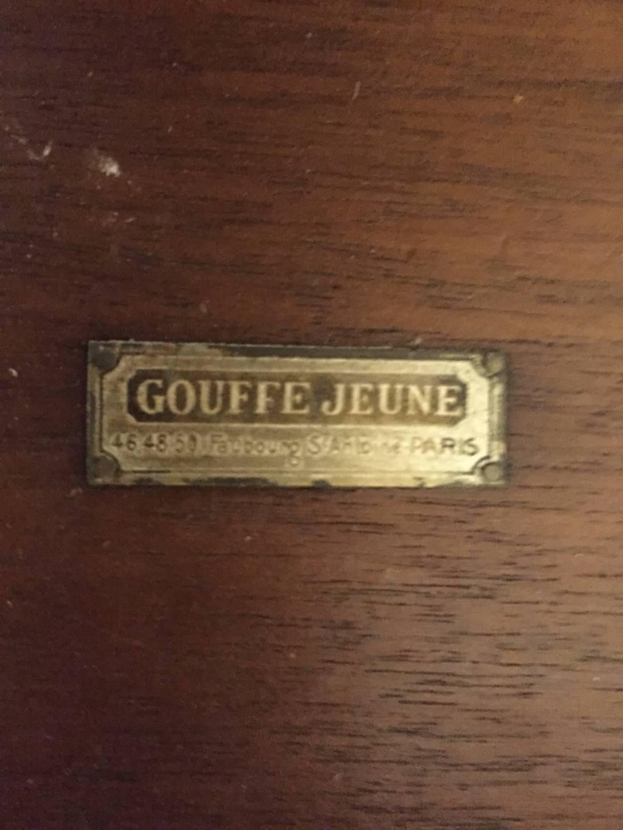 Gouffe French Art Deco Occasional Table In Excellent Condition For Sale In North Bergen, NJ