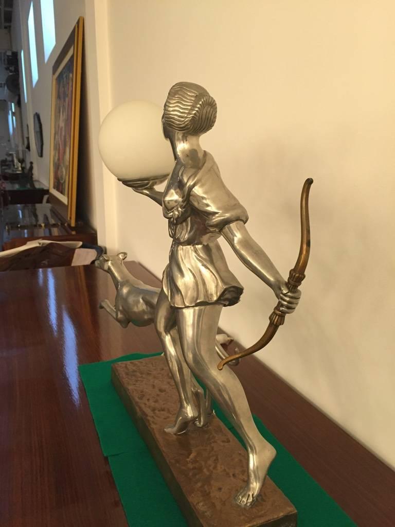 French Art Deco Table Lamp 4