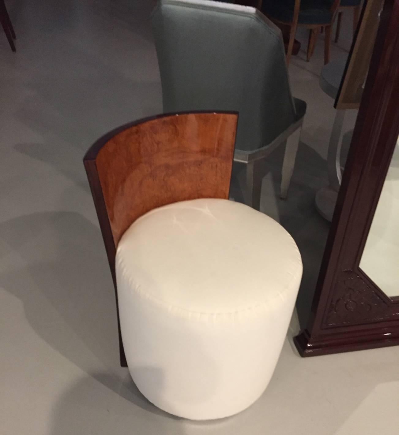 French Art Deco Stool In Good Condition In North Bergen, NJ