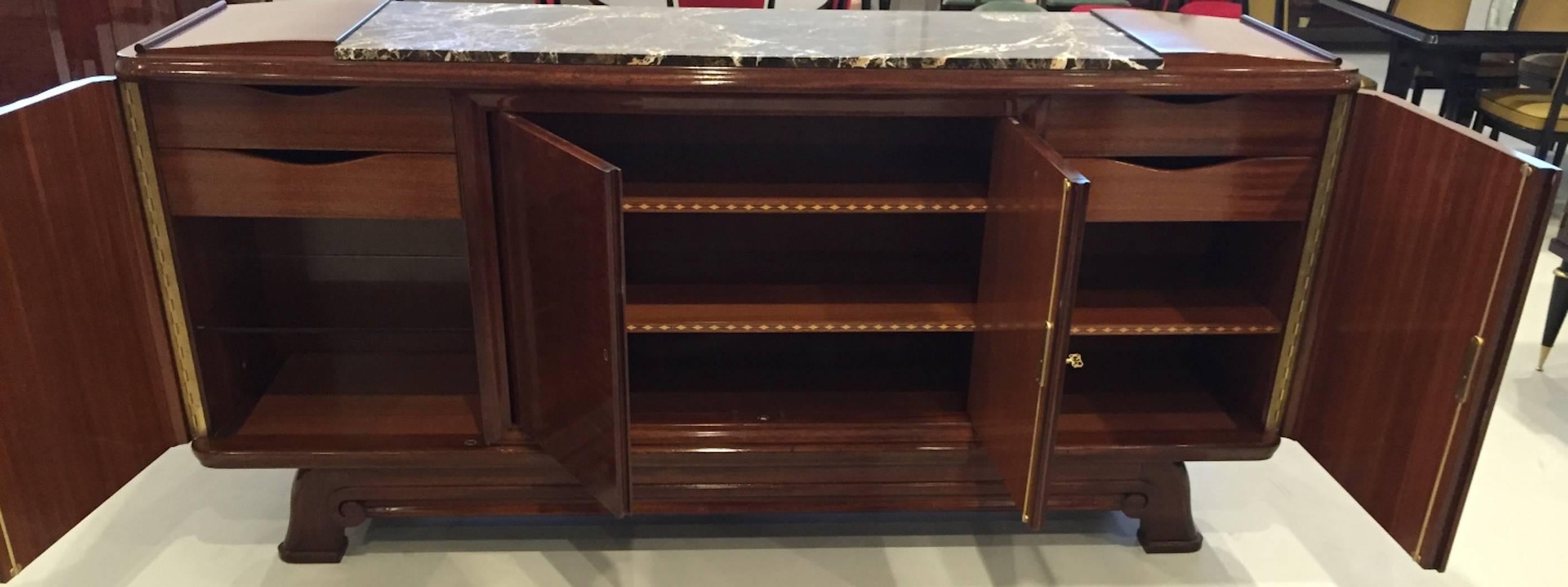 Buffet francese Art Deco numerato Gaston Poisson in vendita 2