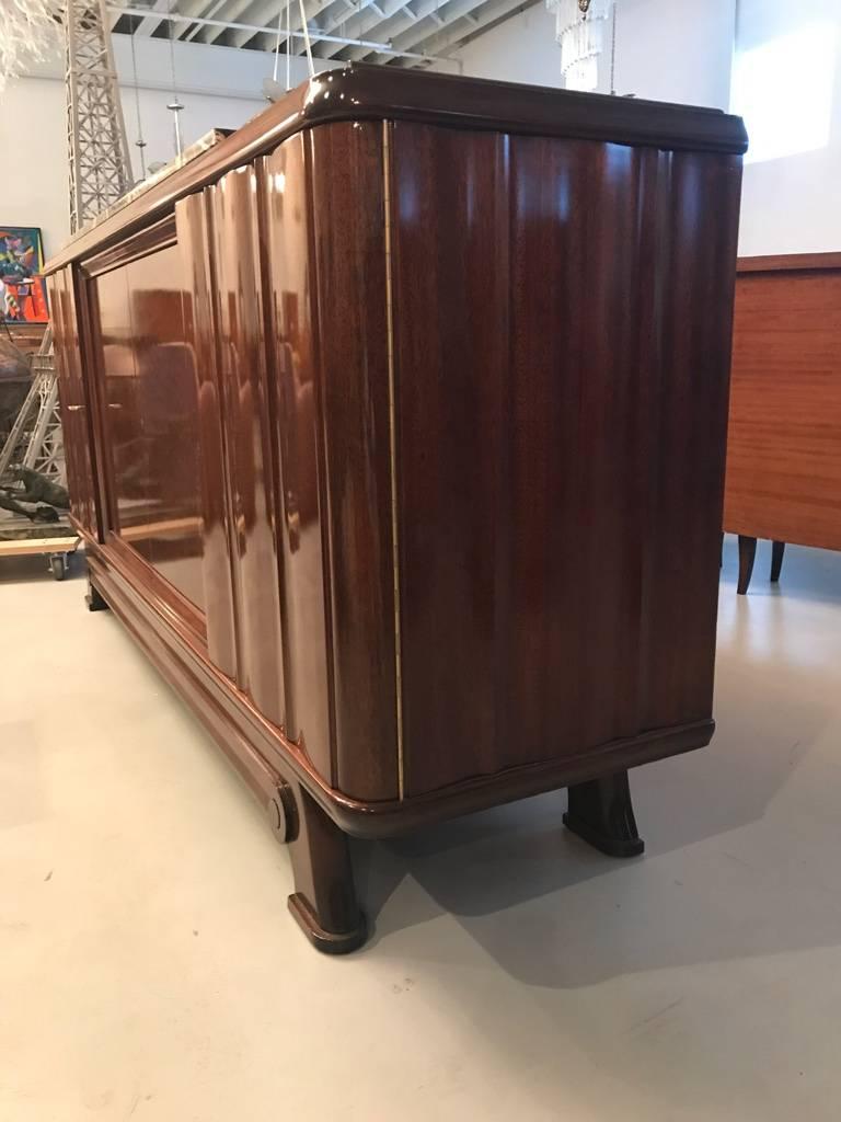 French Art Deco Numbered Gaston Poisson Buffet In Excellent Condition For Sale In North Bergen, NJ