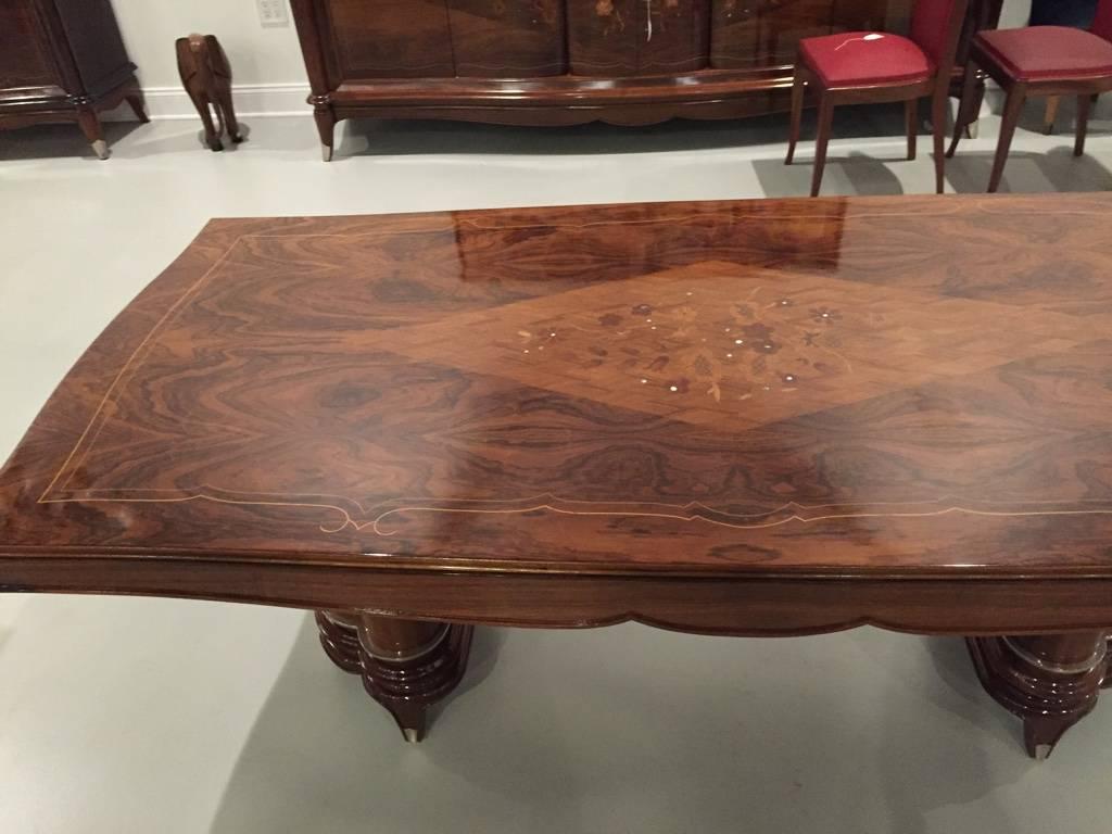Jules Leleu Style Dining Table French Art Deco 2