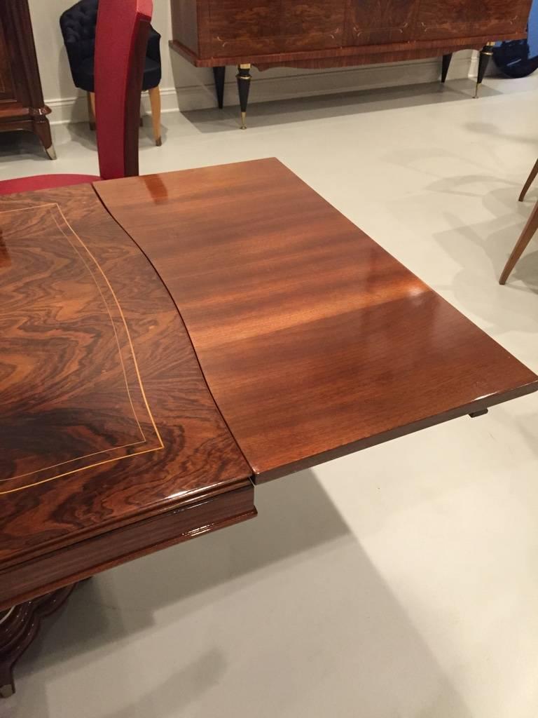 Jules Leleu Style Dining Table French Art Deco 5