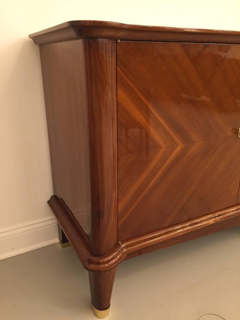 Mid-20th Century French Art Deco Buffet with Mermaid and Medusa Motifs For Sale