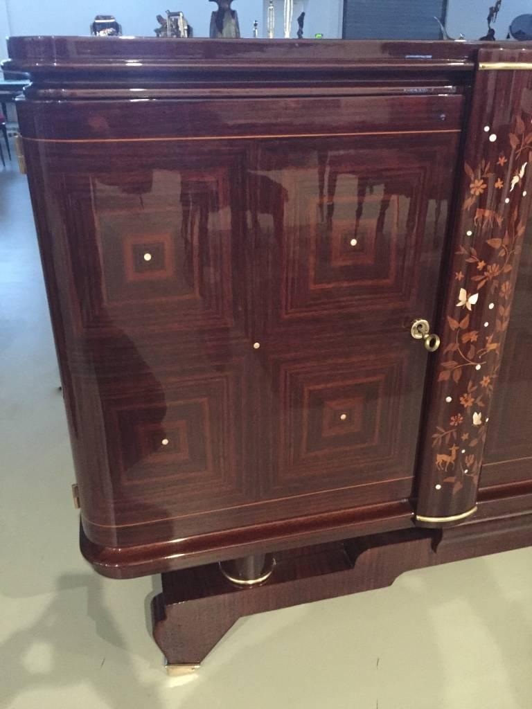 French Art Deco Jules Leleu Buffet  In Good Condition For Sale In North Bergen, NJ