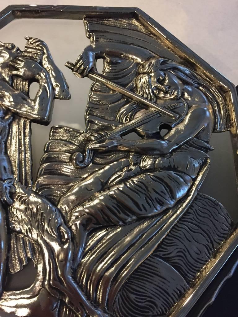 Paire d'appliques de théâtre Art Déco françaises en vente 3
