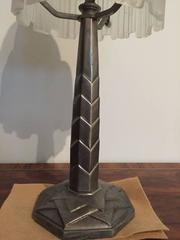Sabino Signed "Waterfall" Table Lamp French Art Deco