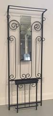 French Art Deco Wrought Iron Hall Tree