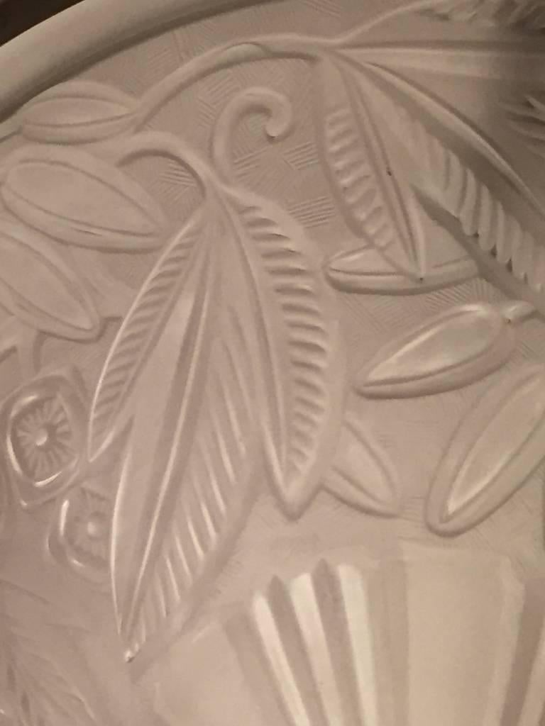Französischer Art-déco-Kronleuchter in Kegelform, signiert von Lorrain Nancy, Frankreich (Frühes 20. Jahrhundert) im Angebot