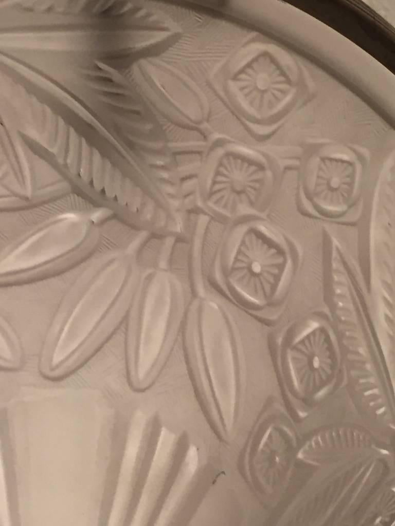Französischer Art-déco-Kronleuchter in Kegelform, signiert von Lorrain Nancy, Frankreich im Angebot 2