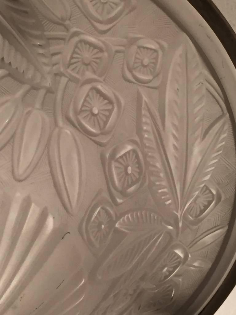 Französischer Art-déco-Kronleuchter in Kegelform, signiert von Lorrain Nancy, Frankreich im Angebot 1