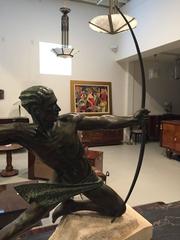 French Art Deco "Spartiate" "Archer" Bronze
