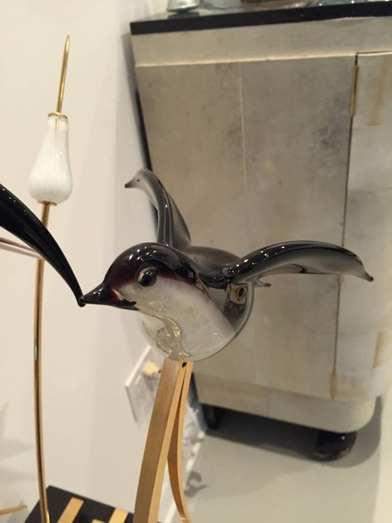 murano glass bird sculptures