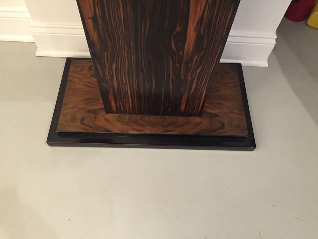 French Art Deco Macassar Ebony Console Table In Excellent Condition For Sale In North Bergen, NJ