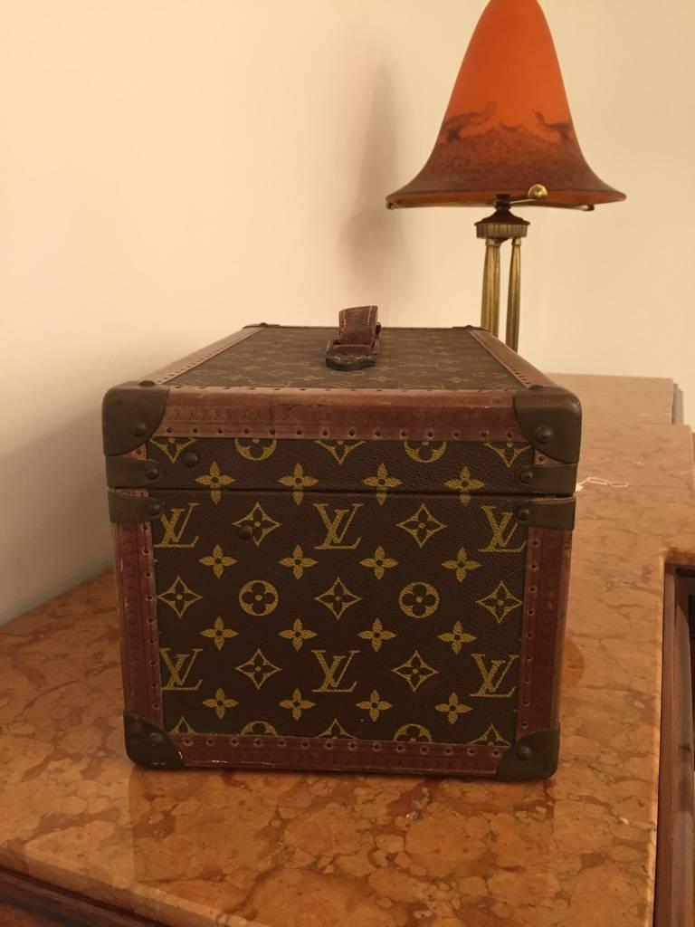Mid-20th Century 1950s Louis Vuitton Carrying Case / Trunk 