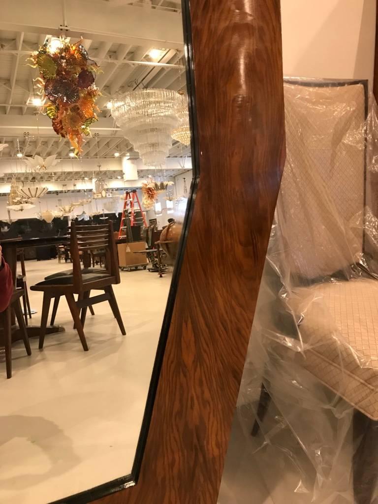 Specchio da terra francese Art déco in noce in vendita 13