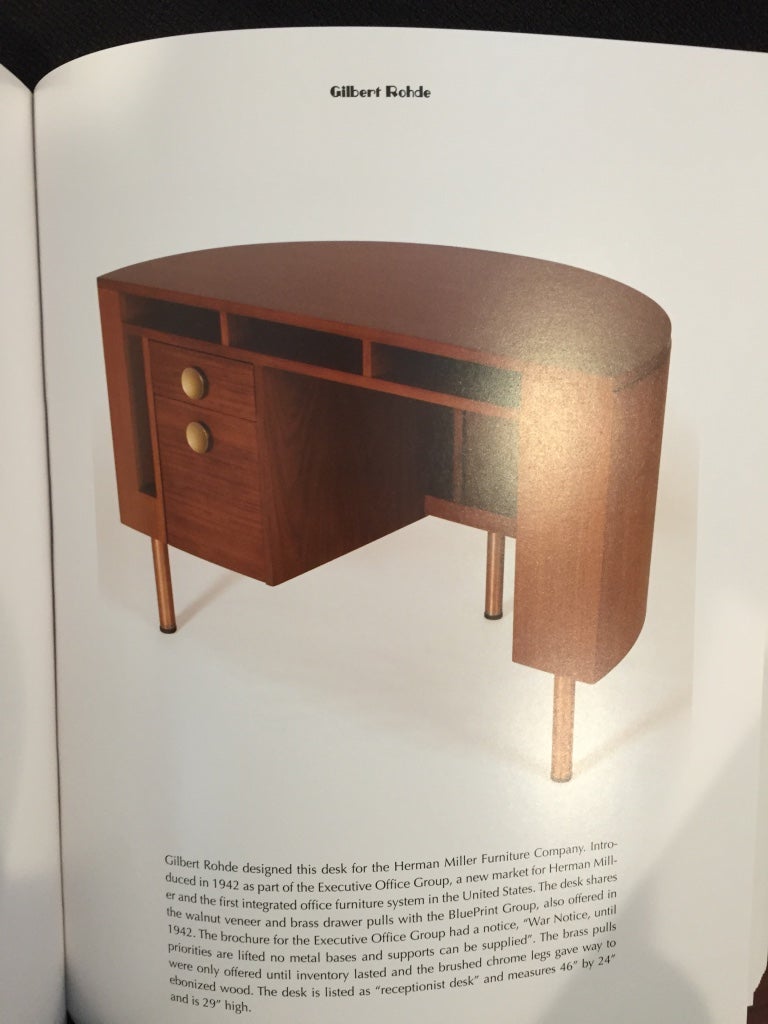 Gilbert Rohde Demilune Desk For Herman Miller American Art Deco