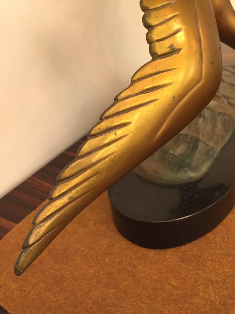 French Art Deco Bronze Bird Sculpture 4