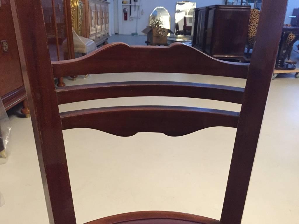 French Art Deco Dining Chairs Set of Six 2